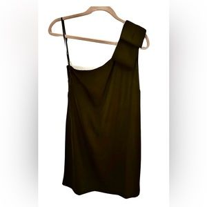 Laundry by Shelli Segal One Shoulder Black Cocktail Dress Size 6
